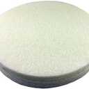 Premium 16 Inch Non Woven Surface Conditioning Discs - for Dry Sanding Countertops, Auto Body Repair, Marine, Paint, Plastics, Metal and Fiberglass (White - Non Abrasive, 5 Pack)