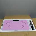 Vibration Plate, Lymphatic Drainage Massager for Circulation Boost & Recovery, Vibration Plate Exercise Machine with Remote & Loop Bands, Compact Home Fitness Platform for Shaping (Pink)