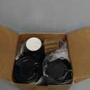 RACETOP 12 oz Paper Coffee Cups,100 Pack Black Disposable Coffee Cups with Lids, Sleeves and Stirring Sticks, 12 oz Hot Coffee Cup for Hot Drinks, Parties, Picnic, Travel, and Events