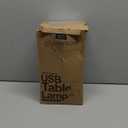 Yarra-Decor Bedside Table Lamp with USB Port - Touch Control for Bedroom Wood 3 Way Dimmable Nightstand Lamp with Round Flaxen Fabric Shade for Living Room, Dorm, Home Office (LED Bulb Included)