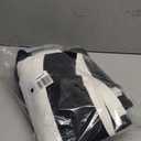 OLANLY Black and White Striped Rug 4' x 6'  Washable Cotton Indoor Outdoor Doormat for Front Door, Entryway, Kitchen, Porch, Patio Decor