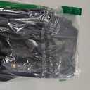 Women's Black Leather Skirts High Waisted High Side Slit Bodycon Mini Skirts, Size M