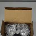 XinXu Gravity Electric Pepper and Salt Grinder Set, Adjustable Coarseness, with LED Light, One Hand Automatic Operation (Set/Black X)