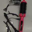 Terviiix 1.77" Ionic Thermal Brush, Heated Round Brush with Dual MCH Tech, 9 Temp Adjustments, 30S Fast Heating, Easily Create 90's Voluminous & Smooth Style, Non-Blowing, Dual Voltage (Hot Pink)