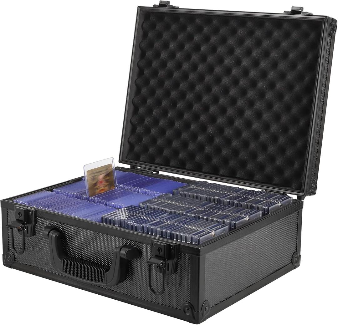 HZGXQN Toploader Storage Box for 3" x 4" 35pt Rigid Card, Top Loader Card Storage Hard Case, Sports Card Storage Boxes for Trading Cards, Top Loaders Holder (Holds 600+ Toploaders)