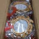 20 Pcs Mini Gold Picture Frames, 3.7x3 Inch Small Victorian Vintage Antique, 3.14 x 3.7 inches