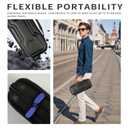 2 x Pequecom Hard Carrying Case for Nintendo Switch 2 (2025) - 3-in-1 Starter Kit with 2 Screen Protectors & Secure Straps, Shockproof Travel Storage Shell Pouch, Portable Console Organizer, Black