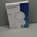 Wall Mounted Makeup Mirror with Lights, 30X/1X Double-Sided Magnifying, Plug-in Lighted Vanity Mirror with 3 Color Modes, Dimmable Brightness, 360 Swivel Extendable Arm for Bathroom & Grooming (Chrome)