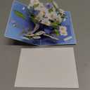 POPWOW Daisy Pop Up Cards, White Daisy, Butterfly, 3D Greeting Cards, Gifts for Birthday, Mothers Day, Valentines Day, Mom, Wife, Girlfriend, Sister, 5x7 - Includes Envelope And Message Note