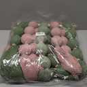 KaloKalo Macrame Wall Hanging Extra Large Handmade Tapestry Boho Decor Natural Cotton Rope Ball Textile Fiber Yarn Warm Wall Art for Livingroom Bedroom Wedding Party 35.4" L by 33.8" H - Pink Green