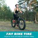 1/2 Pack 20/24/26x3.0 Fat Bike Tires ebike Tires with Tubes MTB Heavy Duty Wear-Resistant E-Bike Mountain Snow Bike Tire 20/24/26 x 3 Fat tireBlack