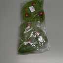 17 Inch Christmas Tree Picks, 6 PCS Lime Green Furry Curly Stems with Red Glitter Balls, Flexible Christmas Tree Topper Decorations for Holiday Arrangements, Wreaths & Table Christmas Decor