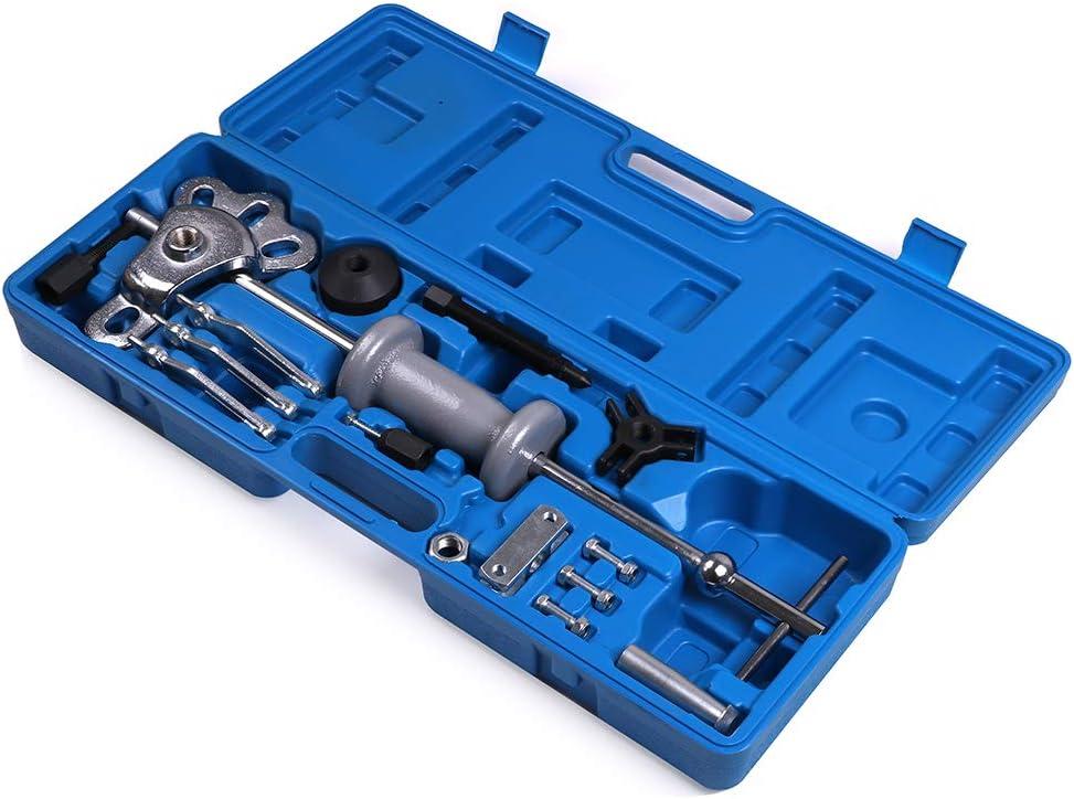 SCITOO Fit Most Pulling Applications Bearing disassemble Slide Hammer Puller Tool Set Come with 1 Internal 3-jaw Puller 1 External 3-jaw Puller 1 T-bar Assembly 1 Seal Hook