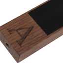 Chalkboard Kegerator Tap Handle for Kegerator with Monogrammed A, Perfect For Home Bar, Laser Engraved Wood Tap Handles, Beer Lover Gift, 8 Inch Tall Walnut Wood