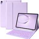 BQSS for iPad 11th 10th Generation Keyboard Case 11inch-A16 2025 & 10.9" 2022,Slim Smart Keyboard Case for iPad 11th 10th Gen 2022/2025,Detachable Wireless Keyboard,Pencil Holder Purple