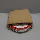 Christmas Tree Plates Set of 4, Christmas Dinner Plates with Red Edge, Xmas Porcelain Plates for Porcelain Plate Set of 4 for Xmas 10.5 Inch