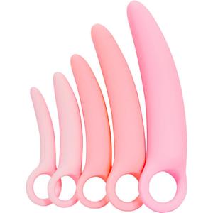 Silicone Pelvic Floor Muscle Exerciser Trainer Set - Pink