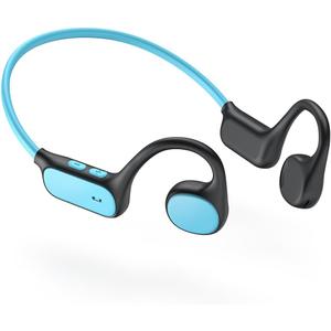 iClever Kids Headphones, Bluetooth 5.4 Air Conduction Open Ear Headphones, Safe Volume 74&85 dBA, Clear Audio, 360 Bending, Ultra-Light Comfortable Kids Bluetooth Headphones for iPad/Outdoor/Sports