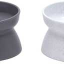 Kitty City Raised Cat Bowls, Small Bowl 2pk (Modern) (5.38" x 3.25" x 4")