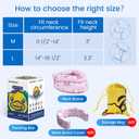 Velpeau Fashion Neck Brace for Sleeping -Soft Cervical Collar for Snooze, Anti Snoring, Sleep Apnea, Foam Wraps Keep Vertebrae Stable Relief Pain and Support for Women & Men (Pink, M: 11.5-14 inch)