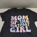 Mom of The Birthday Girl Tie Dye Colorful 1st Bday T-Shirt Large