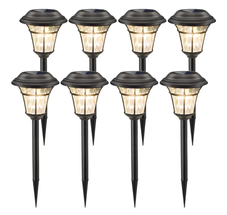 MAGGIFT Solar Pathway Lights Outdoor, Halloween Decorations, IP65 Waterproof, LED Garden Landscape Lighting for Yard Patio Walkway Driveway, 8 Pack
