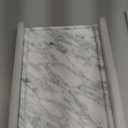 Real Luxurious Natural Marble Tray - 12x8 Inch Marble Vanity Tray for Perfume Display, Jewelry Organizer, Bathroom & Home Decor -Heavy Duty Non-Slip Stone Tray (Non-Resin/Non-Ceramic) (11.8" x 7.9" x 0.7", White)