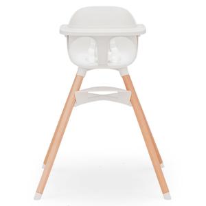 Lalo The Chair Convertible 3-in-1 High Chair for Babies & Toddlers, Dishwasher Safe Tray, Adjustable Footrest, Coconut