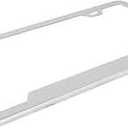 Grand General 60408 Chrome License Plate Frame with 2 Holes and Bottom Center Raised, Frames