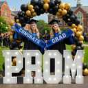 2026 Graduation Decorations PROM Letters: 3FT Graduations Party Decor Class of 2026 Grad Ornaments Large Marquee Light up Letter Sign Kindergarten Preschool Senior High School College Foam Board