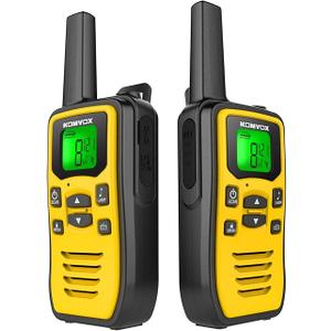 Long Range Walkie Talkies for Adult, Handheld Two Way Radios, 2 Way Emergency Radio, Walky Talky, Survival Gear and Equipment, 142 Privacy Codes, & NOAA Weather Scan