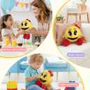 Cute Retro Game Ghost Plush and Yellow Plush Toy with Long Legs – Funny Ghost Stuffed Plush Doll – 6 Inch Soft Plush Gift for Kids and Adults
