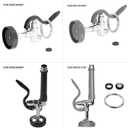 Spray Valve for Use in Commercial Kitchen. Pre Rinse Sprayer Replacement Kit for Pre Rinse Faucet with 1.42 GPM Flow Rate - Black