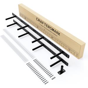 2pcs Large Shelf Brackets Long Floating Shelf Bracket Invisible Floating Shelf Hardware Heavy Duty Floating Mantel Brackets(43"X8"X1.5" Without Tools)
