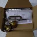 Mortise Lock Set for Interior Door, Vintage Antique Brass Door Knobs with Lock and Skeleton Key, Replacing Old Style Doors