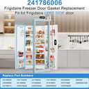 Upgraded 241786006 Freezer Door Gasket Compatible with Frigidaire Refrigerator Door Gasket Seal 241786002 241786010 FFHS2611PF4 FGHS2631PF4A Freezer Gasket Replacement For Kenmore Fridge Door Gasket
