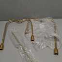 Candelabra for 5 Taper Candles  Hand-Forged Candle Holder with Elegant Vintage Finish  Decorative Centerpiece for Dining Room, Living Room or Mantel DecorBrass Color-Straight