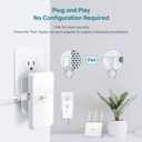 TP-Link Powerline WiFi Extender TL-WPA7617 KIT - Includes AV1000 Powerline Ethernet Network Adapter and AC1200 Dual Band Extender, Gigabit Port, Passthrough, OneMesh, Ethernet Over Power, Plug & Play