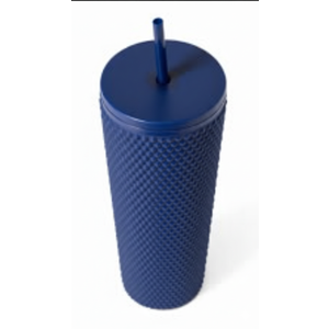 Manna 24 Oz Studded Tumbler, Navy Blue