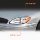 2000-2007 Ford Taurus Headlights W/O bulbs