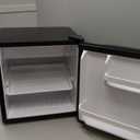 1.6 Cu.ft Mini Fridge with Freezer, Compact Single Reversible Door Refrigerator, Adjustable Thermostat, Ultra Quiet, Energy Efficient for Office, Dorm, Bedroom, Apartment -Silver