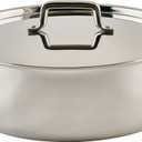 WINCO Tri-Ply Brazier, 12-quart, Silver