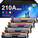 210A 210X Toner Cartridges 4 Pack | Replacement for HP 210A 210X Compatible with HP Color Laserje Pro MFP 4301fdw Wireless Printer MFP Pro 4301fdn 4201dw 4201dn,Color Pro MFP 4301 4201 Series Printer