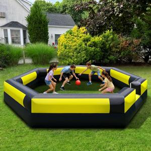 15FT Inflatable Gaga Ball Pit with Built-in Blower for Teens & Adult
