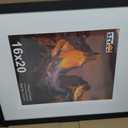 16x20 Picture Frame Set of 2, Wood Frame with Real Glass, Wide Border, 16X20 in