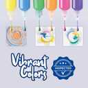 Sixth Space Spin & Paint Refill Pack for Spin Art Machine Spin Art Kit, Art Design Card, Stem Toys, Kid Arts and Crafts