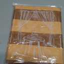 SoarDream Yellow Brown Striped Thankgiving Tablecloth: 57120 Inch Fall Polyester Waterproof Table Coverh Rectangle Table Cloth - Haliday New Year Banquet Themed Farmhouse Decoration