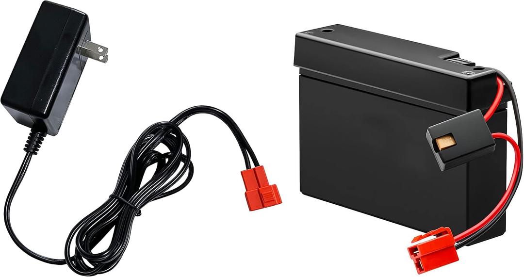6V 7Ah Battery and Charger Combo Set for Kid Trax ATV for Marshall Fire Truck for Dodge Ram 1500 Child Ride On Car