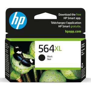 HP 564XL Black High-yield Ink | Works with DeskJet 3500; OfficeJet 4620; PhotoSmart B8550, C6300, D5400, D7560, 5510, 5520, 6510, 6520, 7510, 7520, Plus, Premium, eStation Series | CN684WN