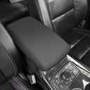 AOMSAZTO Black Leather Armrest Covers for Grand Cherokee 2011-2021 Jeep Console Cushion for Grand Cherokeenot for 2022
